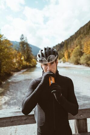 Рукавички велосипедні Roeckl Sports Pino, чорні, унісекс, розмір 6-11, зимові