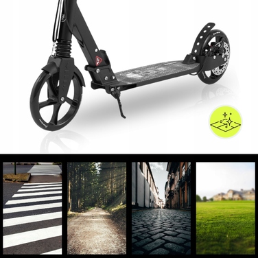 Електросамокат HyperMotion SKYLINE BLACK HYP, чорний, 2 колеса