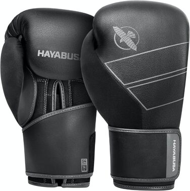 Боксерські рукавички Hayabusa S4 для чоловіків та жінок, шкіряні, 12 oz, чорні