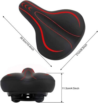 Велосипедне сідло Dripex для чоловіків та жінок: зручне, м'яке, гелеве, водостійке, ергономічне для MTB, Citybike, шосе