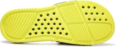 HEVA Шльпанці чоловічі літні сандалі (45 EU, чорний/лимонний)