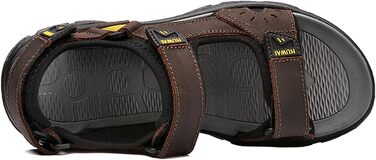 Чоловічі трекінгові сандалі Lvptsh для активного відпочинку та туризму. Зручні сандалі з натуральної шкіри, коричневого кольору, розмір 43 EU. Ідеальні для літа та пляжу.