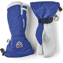 Шкіряні гірськолижні рукавиці Hestra Armee Leder Heli Ski 3-пальцеві, Royal Blue, розмір 8