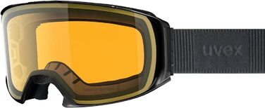 Лижна маска Uvex Craxx OTG LGL для дорослих, чорна, унісекс, універсальний розмір