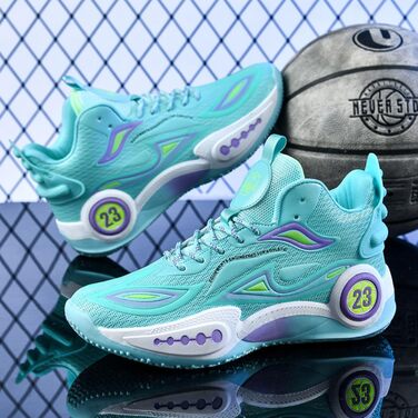 Баскетбольні кросівки High Top з антиковзким покриттям, легкі та зручні, білі (41 EU, вузька колодка)