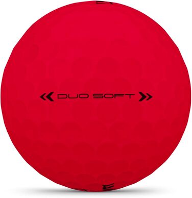 Гольф-м'ячі Wilson Duo Soft, білі/червоні