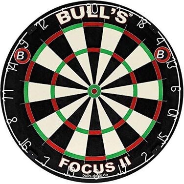 Дартс Bull's Focus II з сизалю, 45,5 см, професійна мішень