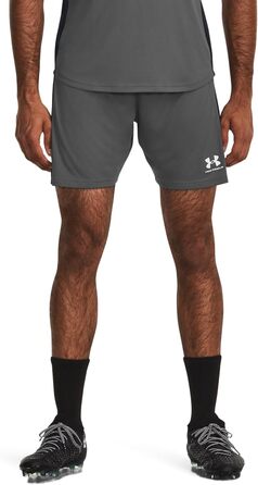 Чоловічі спортивні шорти Under Armour Challenger Knit, чорні (Black L Castlerock / White)