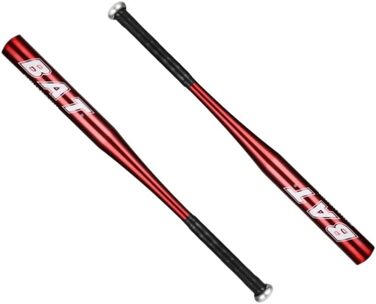 Алюмінієва біта для бейсболу 34 дюйми (86,4 см) багатоколірна, для дорослих та молоді, чоловіча/жіноча (червона)