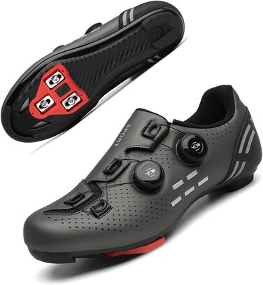 Велосипедні шкарпетки для чоловіків та жінок, шосейні велосипеди, сумісні з SPD/SPD-SL/Look Delta Klicksystem, велосипедні шкарпетки для спінінгу, шосейні велосипеди, 39 EU, сірий колір