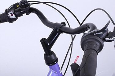 Велосипед Talson 24 дюйми, 21-швидкісна Shimano, з підсвіткою, лілово-білий