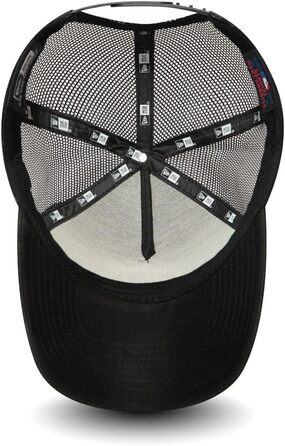 Кепка-тракер New Era Los Angeles Dodgers Camouflage Infill A-Frame Adjustable — чорна з неоново-помаранчевим