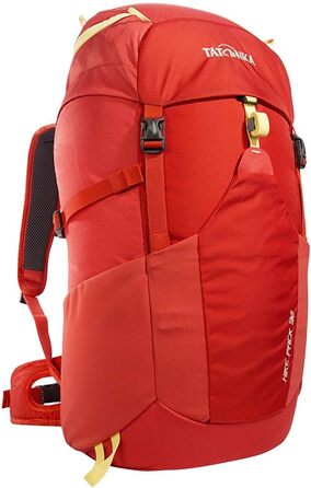 Рюкзак для походів Tatonka Hike Pack 32 л з вентиляцією спини та дощовиком, легкий туристичний рюкзак червоний помаранчевий