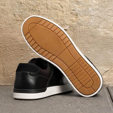 Чоловічі повсякденні кросівки Bruno Marc Casual Sneaker — легке низьке взуття, дихаючі та зручні туфлі для прогулянок і подорожей, чорні (розмір 44.5 EU, широка колодка)