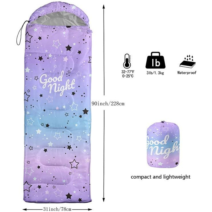 Сплячі мішки HOSIMA для холодної погоди, мумієвидні, водонепроникні, для жінок, чоловіків, кемпінгу, походів, відпочинку на природі, подорожей, полювання, з компресійними мішками.