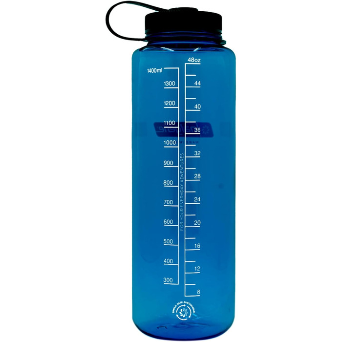 Пляшка для води Nalgene Sustain WH, 1,5 л, синя, екологічна пластикова фляга