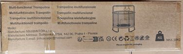 Дитячий батут з сіткою безпеки, регульованою перекладиною та гойдалкою, для хлопчиків та дівчаток 3-6 років (Рожевий)