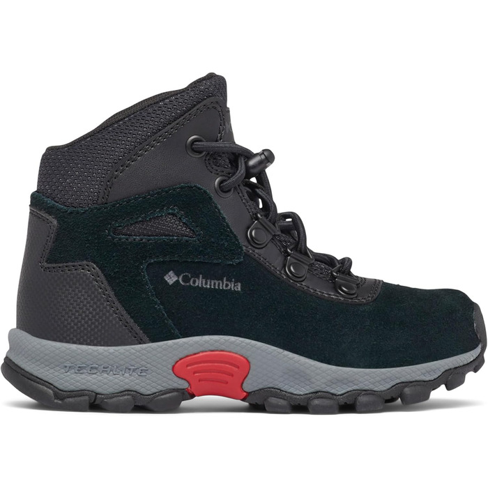 Трекінгові черевики Columbia Newton Ridge Amped Mid Rise для дітей (30 EU, Black Mountain Red)