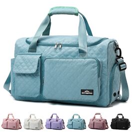 Спортивна сумка для жінок та чоловіків з відділенням для взуття та мокрих речей, водонепроникна сумка для подорожей, йоги, плавання та залу (Колір: Teal)