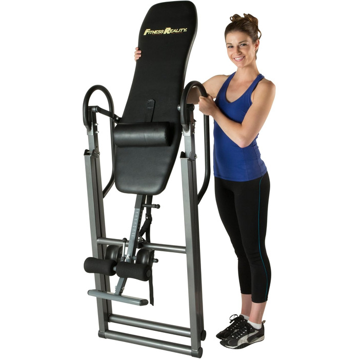 Інверсійний стіл FITNESS REALITY 790XLT з подушкою для спини, регульований для зросту до 198 см, максимальна вага користувача 136 кг, повна вертикальна інверсія до 180°