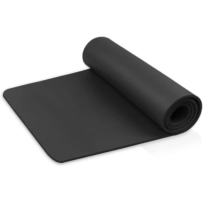 Гімнастичний килимок Komfort для йоги, 185x60x1 см, 185x60x1.5 см, 185x90x1.5 см, 200x100x2 см, з ременем для перенесення, без фталатів, SGS сертифікат