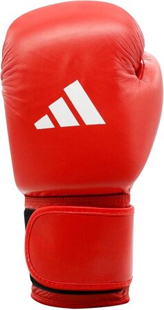 Боксерські рукавички adidas IBA з липучкою, 12 oz, червоні, для тренувань та змагань, унісекс