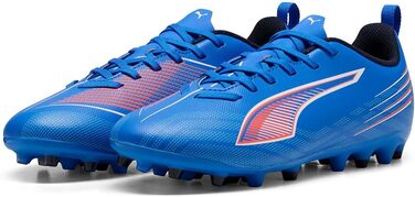 Дитячі футбольні бутси Puma Ultra 6 Play Mg Jr для футболу, 36 EU, блакитний/білий/червоний