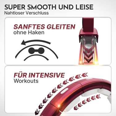 Розумний хулахуп Neolymp для схуднення та фітнесу, з лічильником калорій та відстеженням часу, регульований (29-40 см), колір Berry