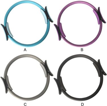 Кільце для йоги та фітнесу, PP, чорне: для жінок та дівчат, легке, портативне, для всього тіла, Пілатес