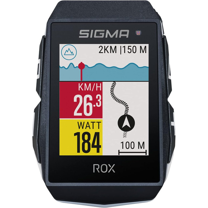 Велокомп'ютер SIGMA Sport ROX 11.1 EVO білий, бездротовий, GPS-навігація, універсальний розмір