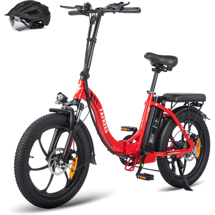 Електровелосипед Fafrees F20 20'' Fatbike, складаний, 250W, 36V/576Wh, для чоловіків та жінок, міський та гірський, вантажопідйомність 150 кг, швидкість до 25 км/год