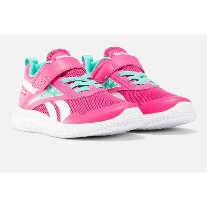Дитячі кросівки Reebok Rush Runner 5 для дівчаток, розмір 33 EU, кольори: Boldpink, Unleashedgreen, White