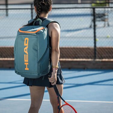 Рюкзак HEAD Pro 28л унісекс для дорослих, бірюзовий/помаранчевий