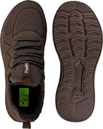 Кросівки Feethit для чоловіків: спортивні, для бігу, тенісу, фітнесу, повсякденного носіння. Легкі, дихаючі, зручні. Колір: зелений, розмір: 42 EU, колір підошви: коричневий