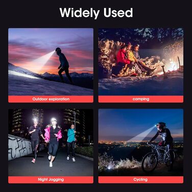 Кепка-ліхтар LED 1100 Люмен з датчиком руху, 14 режимів, червоне світло, USB-зарядка, регульований кут 90°, водонепроникність IPX4 для бігу, кемпінгу, походів, роботи в темряві