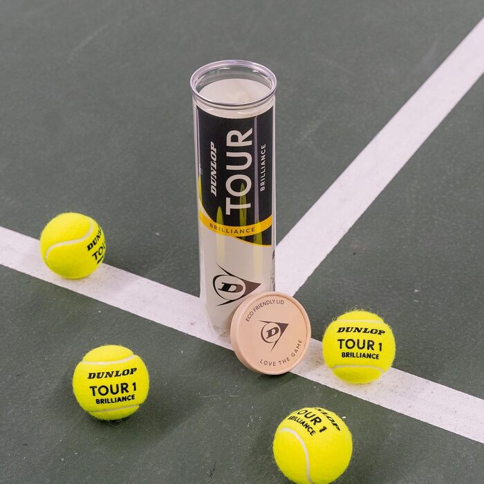 Тенісний м'яч Dunlop Tour Brilliance - для всіх покриттів, 3x4 м'ячі