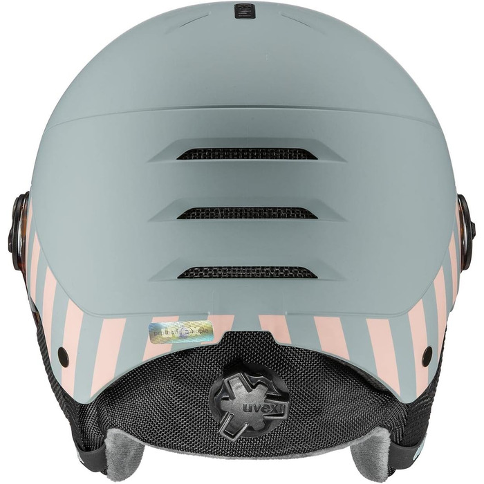 Дитячий велосипедний шолом uvex Rocket jr Visor Single rhino, рожевий матовий, 54-58 см