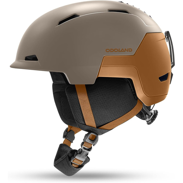 Шолом гірськолижний/сноубордичний Odoland, унісекс, кавовий, M (55-59 см)