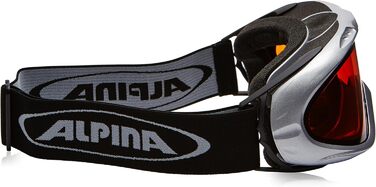 Гірськолижні окуляри Alpina Opticvision D для дорослих, універсальний розмір (сріблястий)