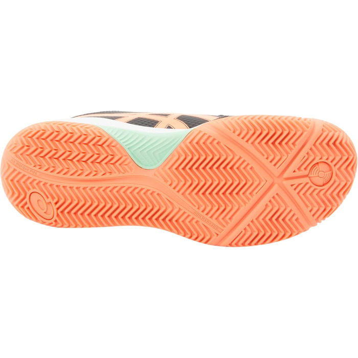 ASICS Gel-Dedicate 8 Gs - дитячі кросівки для падел-тенісу, чорний/кораловий (37 EU)