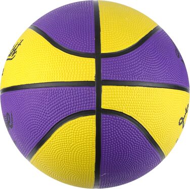 Баскетбольний м'яч Midwest League 7 жовто-фіолетовий