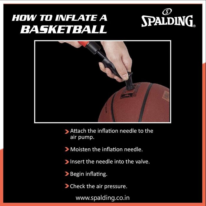 Баскетбольний м'яч Spalding 7 розмір, помаранчевий, для дорослих