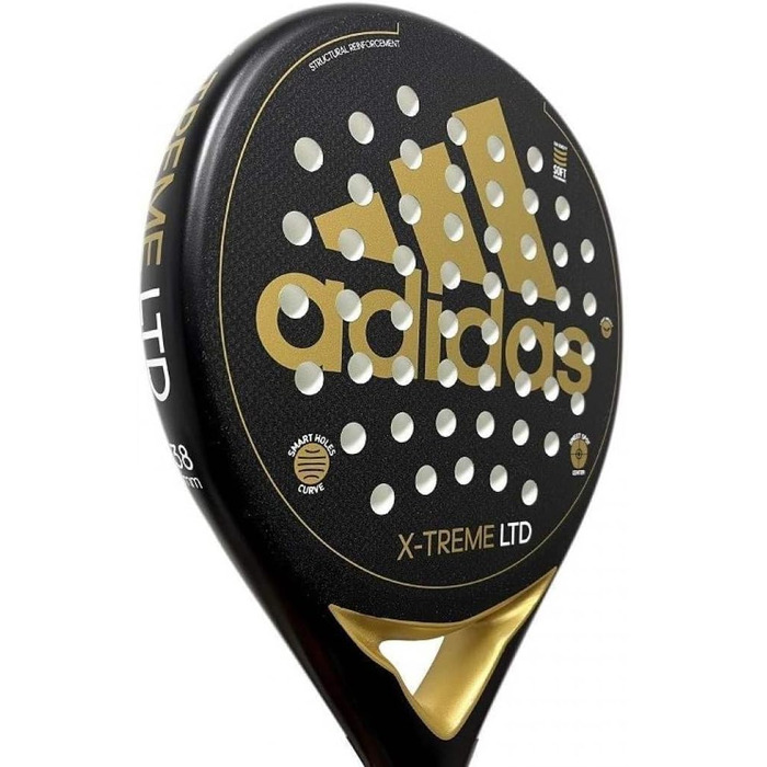 Ракетка Adidas X-Treme чорного кольору з золотими деталями