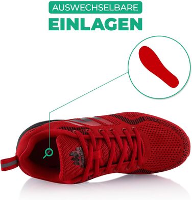 Туфлі для трекінгу та трейлраннінгу для жінок та чоловіків, червоні (43 EU)