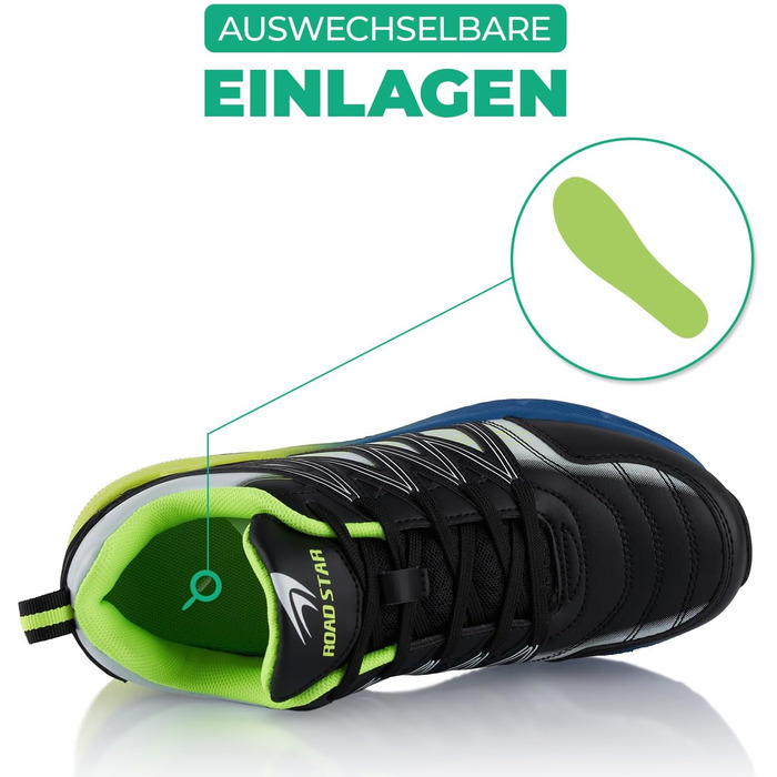 Черевики для піших прогулянок для жінок та чоловіків, трекінгові черевики, дихаючі, чорно-зелені (36 EU)