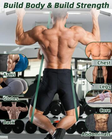 Набір еластичних стрічок FAOKZE для фітнесу, йоги, стрейчингу та силових тренувань (5 шт.)