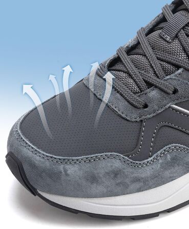 Чоловічі кросівки для активного відпочинку, бігу та ходьби, 41-45 EU (42 EU, сіро-помаранчевий)