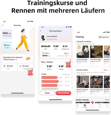 Walking Pad Max - біговий килимок для дому з тренувальним режимом, тихий, з офісним столом, рожевий, 90 см
