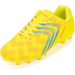 Футбольні бутси JOMIX для чоловіків FG – легкі, неслизькі та зносостійкі з синтетичним верхом, розмір 42 EU, жовті