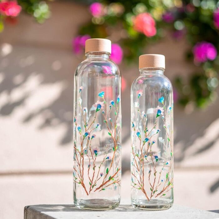 Скляна пляшка для води Carrybottles 1 л, спортивна, BPA-free, герметична, для газованої води, екологічна, виготовлено в Німеччині